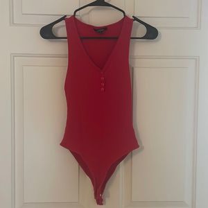Red cloth body suit